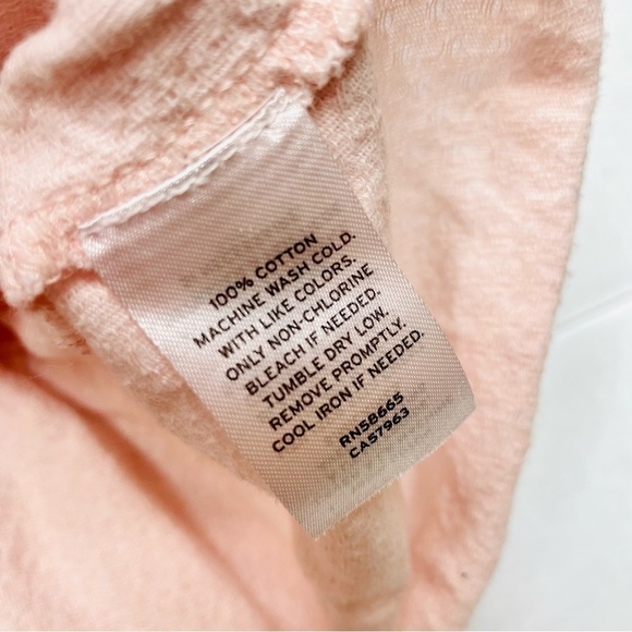 HARPER Canyon Bell Sleeve Ruffle Top in Soft Pink and White - Picture 7 of 7